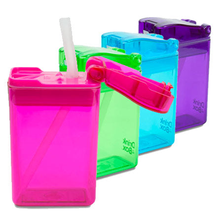 Precidio Design Drink in the Box Eco-Friendly Reusable Drink and Juice Box  Container, 8oz (Green)