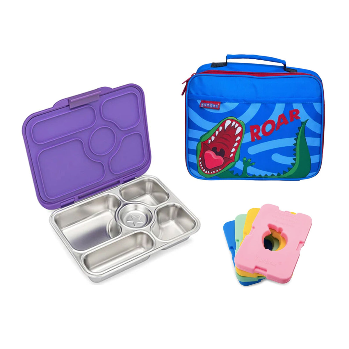 Yumbox Presto Bundle - Bento Lunch Box, Bag, Ice Pack