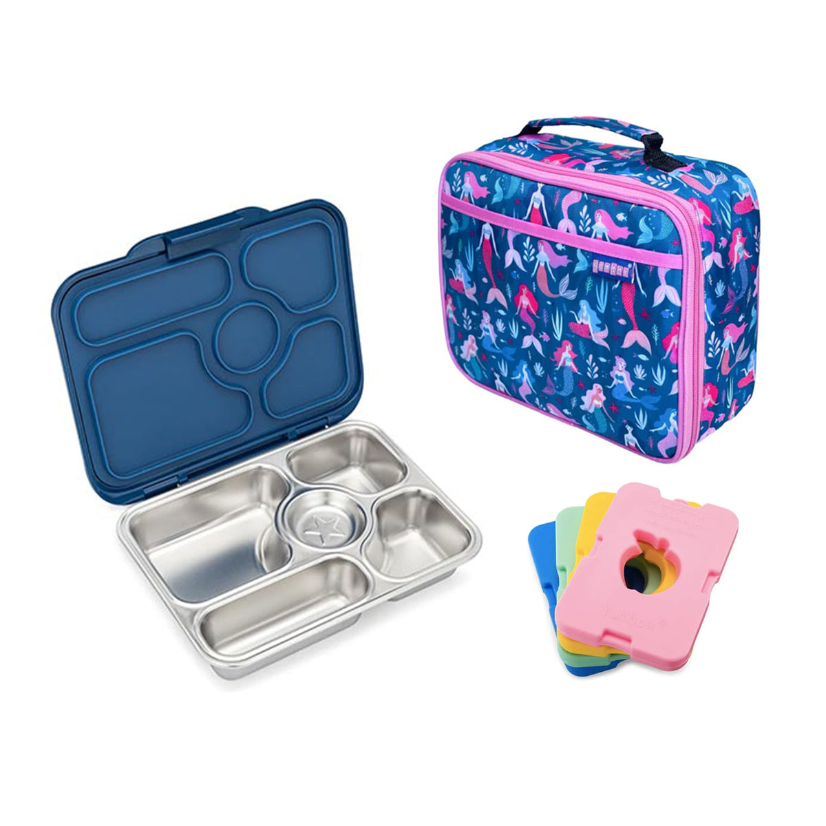 Yumbox Presto Bundle - Bento Lunch Box, Bag, Ice Pack