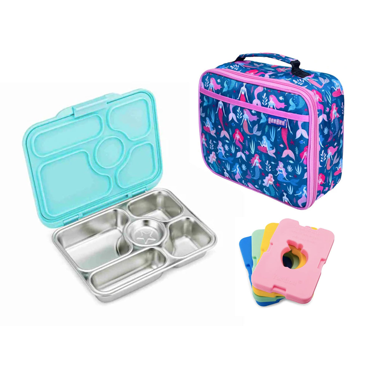 Yumbox Presto Bundle - Bento Lunch Box, Bag, Ice Pack