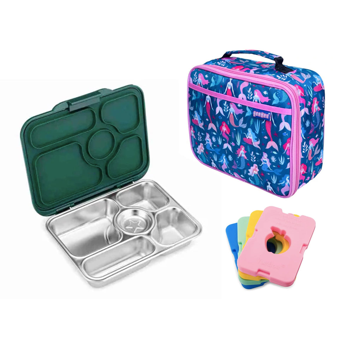 Yumbox Presto Bundle - Bento Lunch Box, Bag, Ice Pack