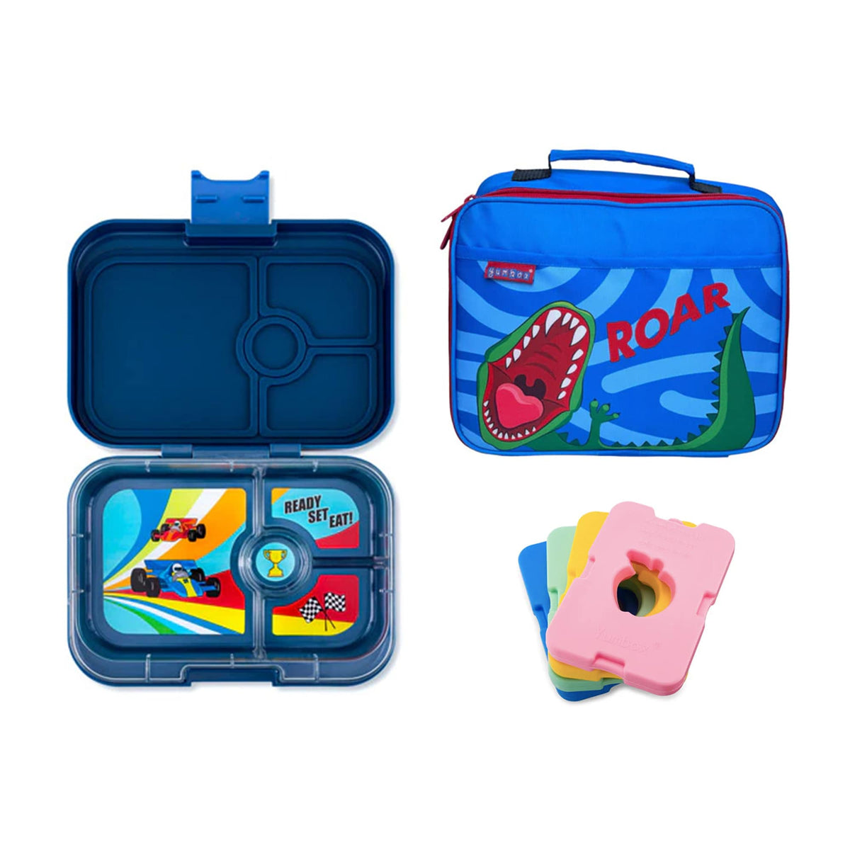 Yumbox Panino Bundle - Bento Lunch Box, Bag, Ice Pack