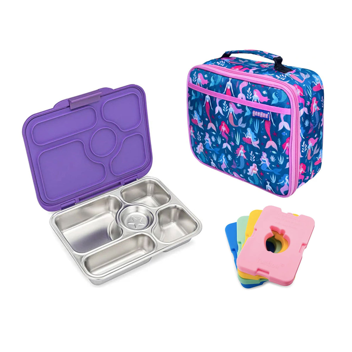 Yumbox Presto Bundle - Bento Lunch Box, Bag, Ice Pack