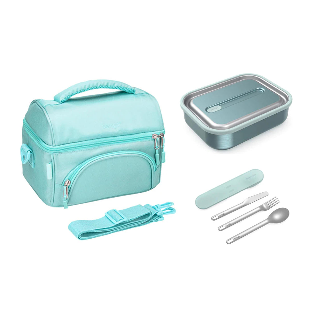 Bentgo Stainless Steel Bundle - Lunch Box, Bag &amp; Cutlery