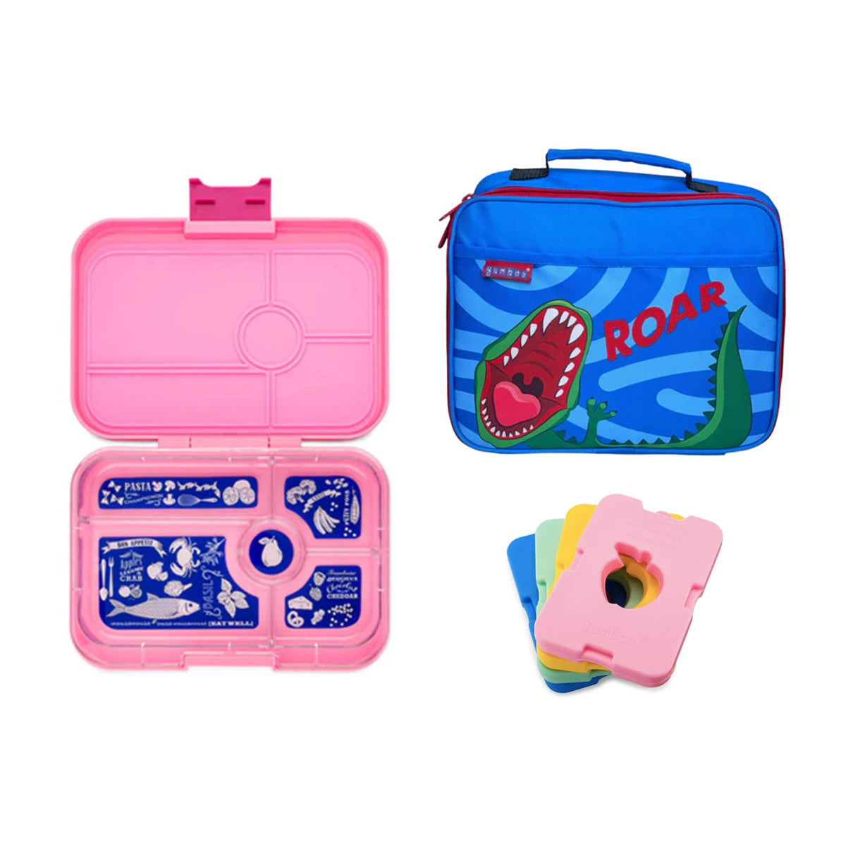 Yumbox Tapas Bundle - Bento Lunch Box, Bag, Ice Pack