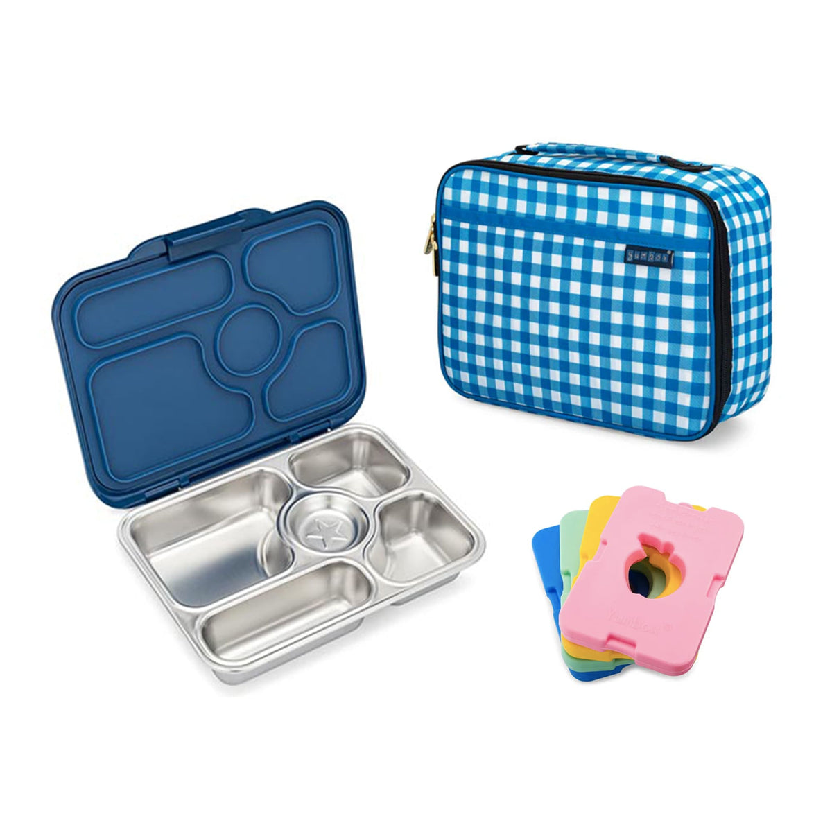 Yumbox Presto Bundle - Bento Lunch Box, Bag, Ice Pack