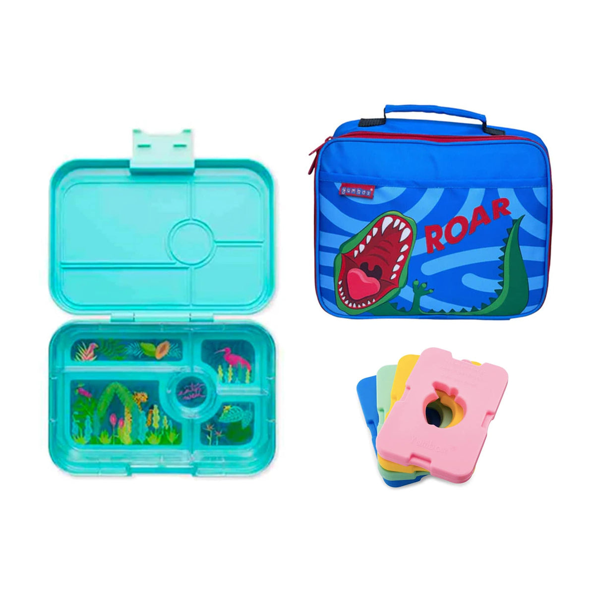 Yumbox Tapas Bundle - Bento Lunch Box, Bag, Ice Pack