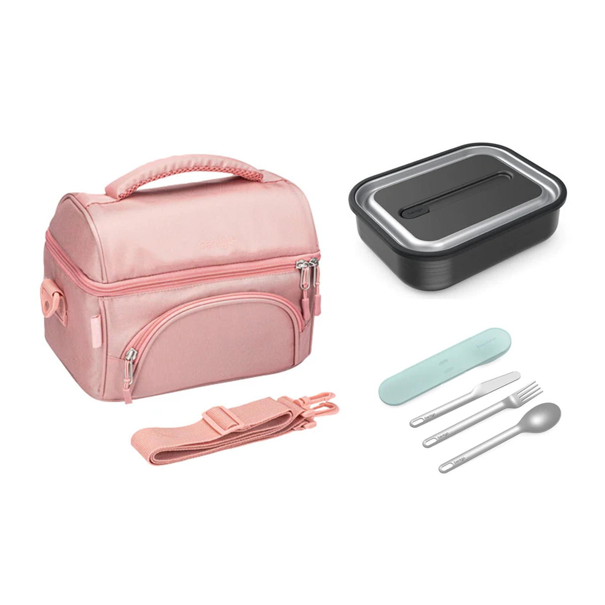 Bentgo Stainless Steel Bundle - Lunch Box, Bag &amp; Cutlery