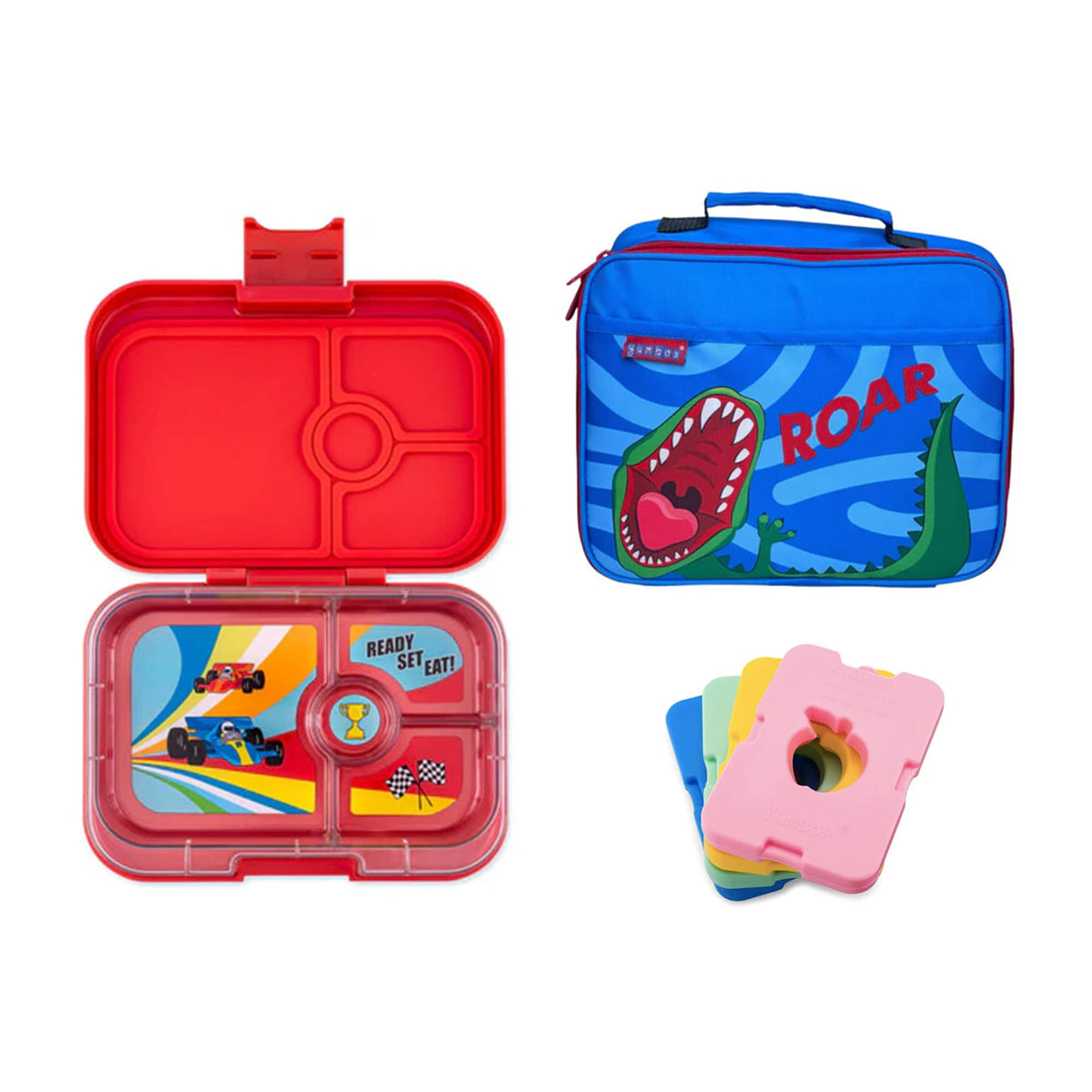 Yumbox Panino Bundle - Bento Lunch Box, Bag, Ice Pack