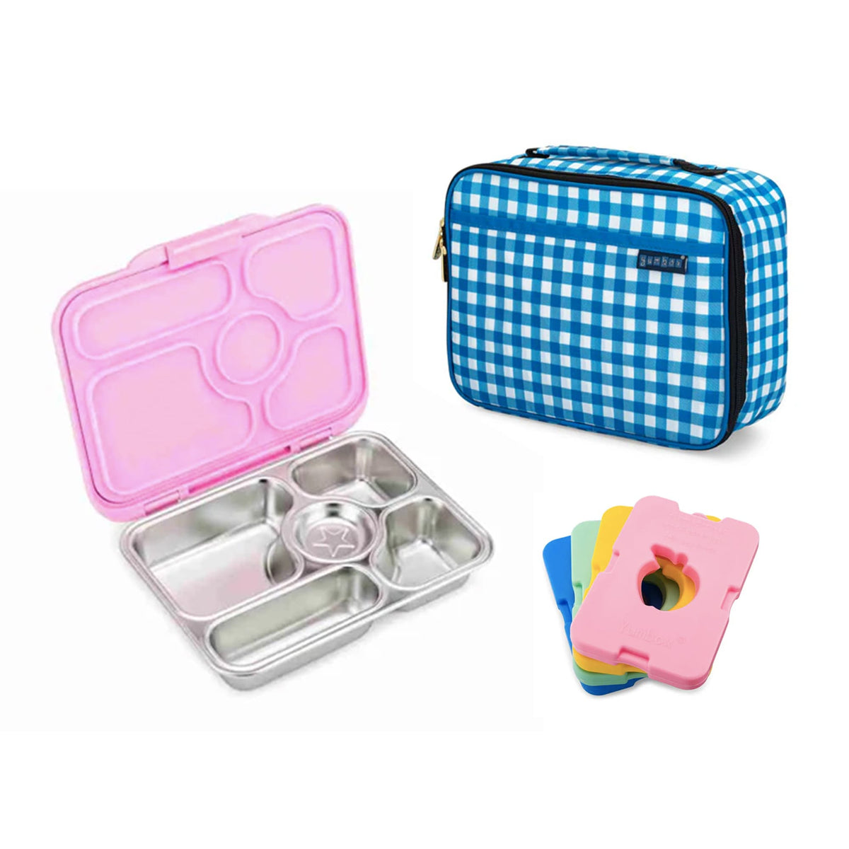 Yumbox Presto Bundle - Bento Lunch Box, Bag, Ice Pack