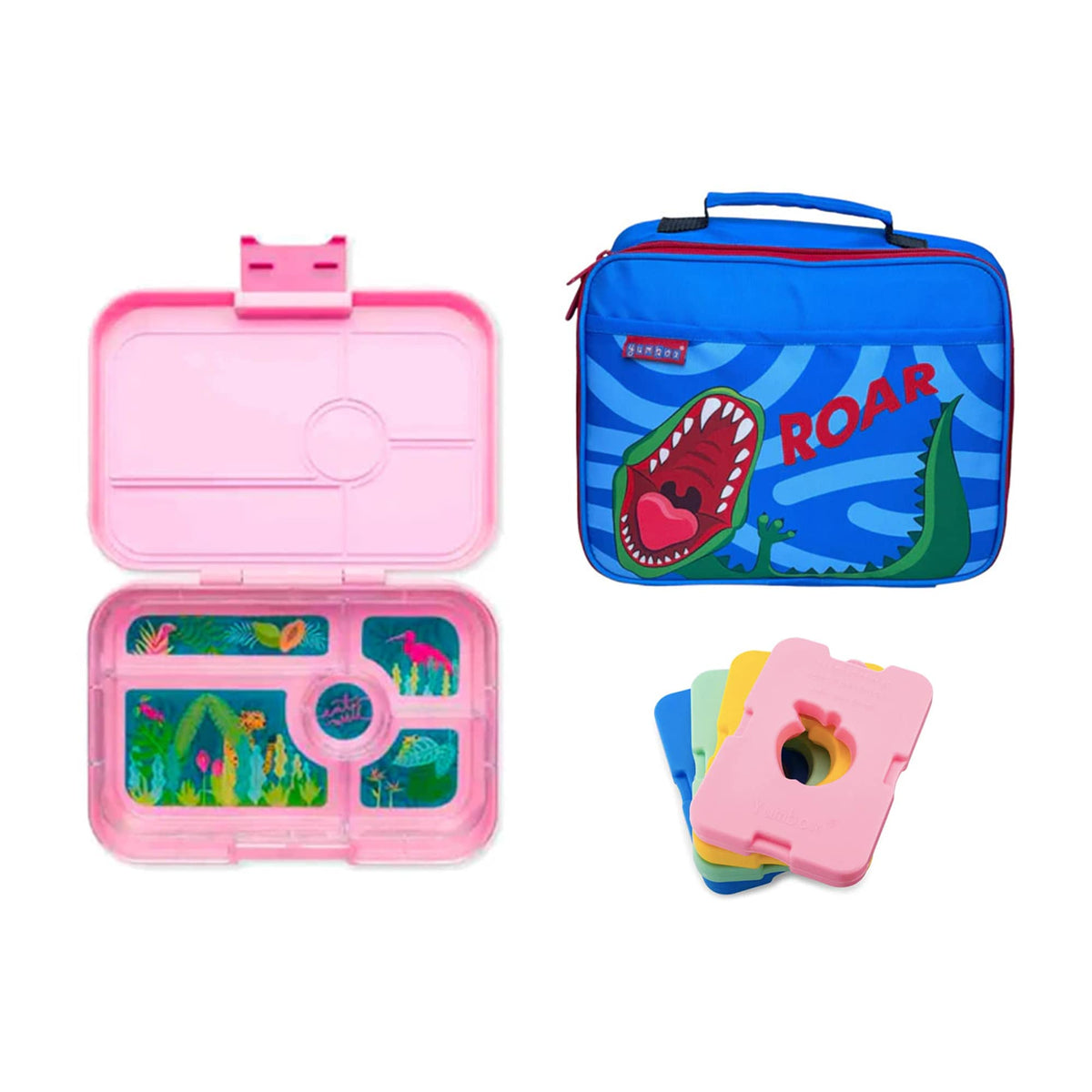 Yumbox Tapas Bundle - Bento Lunch Box, Bag, Ice Pack