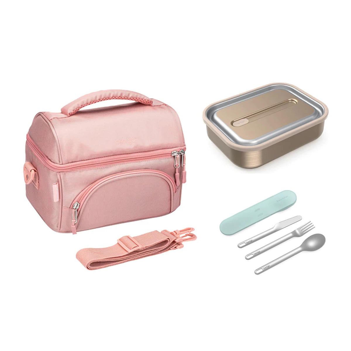 Bentgo Stainless Steel Bundle - Lunch Box, Bag &amp; Cutlery