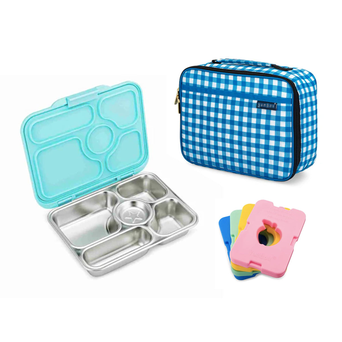 Yumbox Presto Bundle - Bento Lunch Box, Bag, Ice Pack