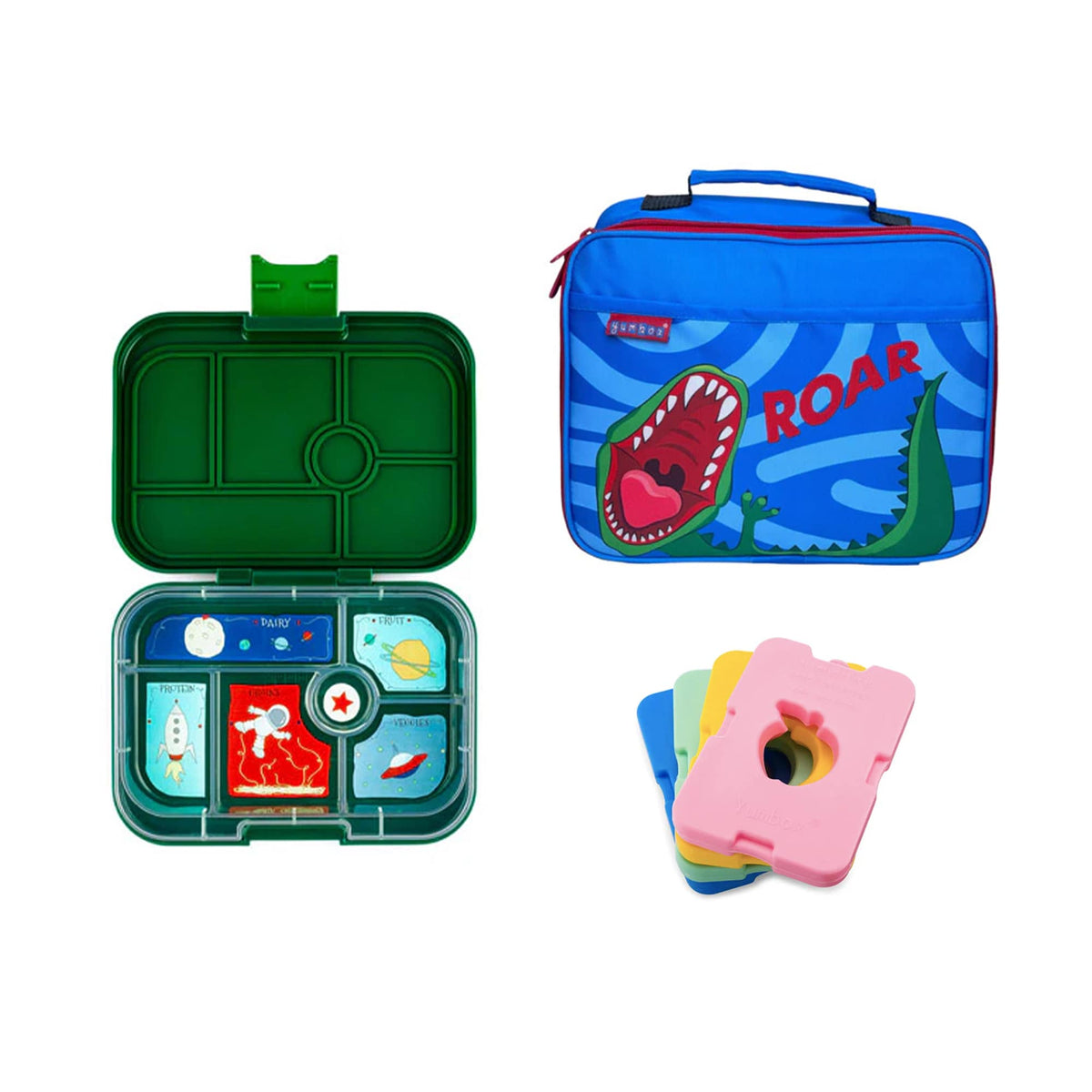 Yumbox Original Bundle - Bento Lunch Box, Bag, Ice Pack