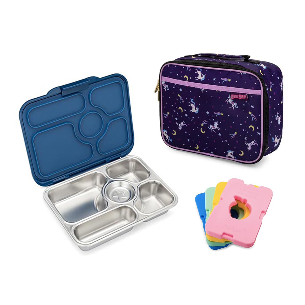 Yumbox Presto Bundle - Bento Lunch Box, Bag, Ice Pack