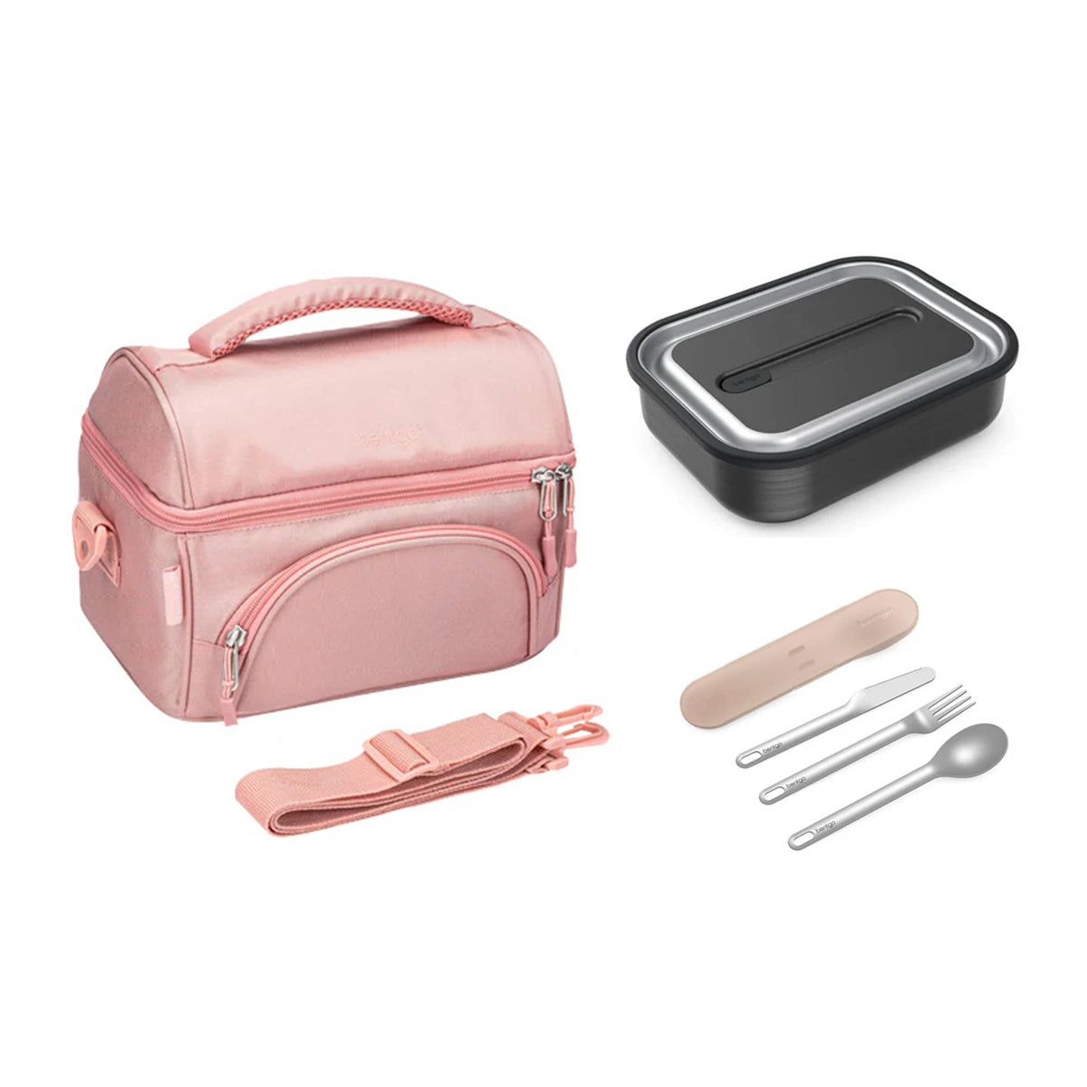 Bentgo Stainless Steel Bundle - Lunch Box, Bag &amp; Cutlery