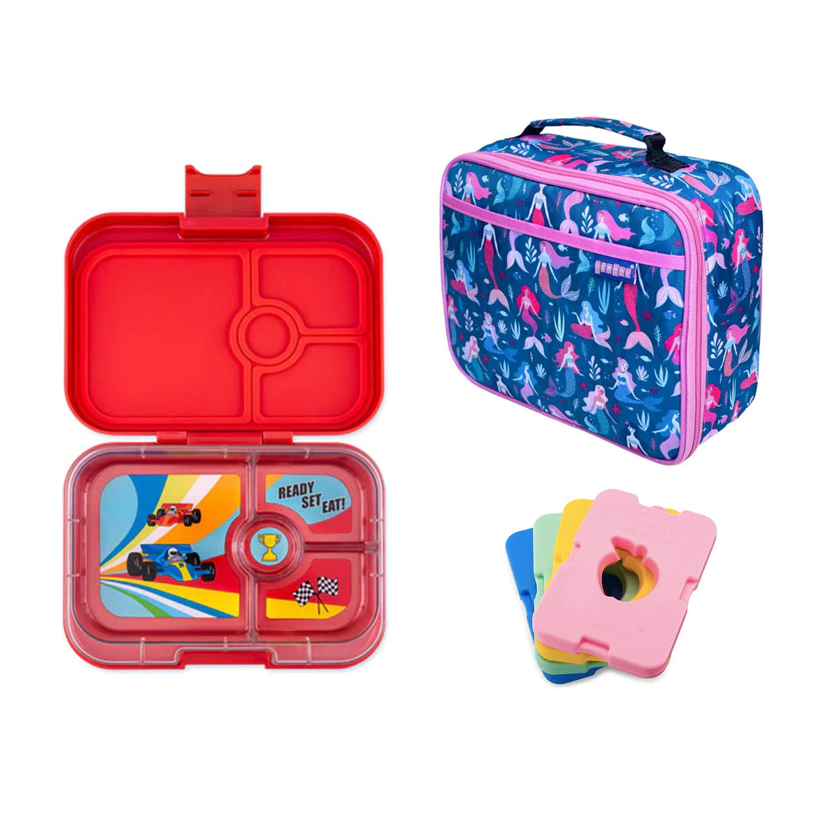 Yumbox Panino Bundle - Bento Lunch Box, Bag, Ice Pack