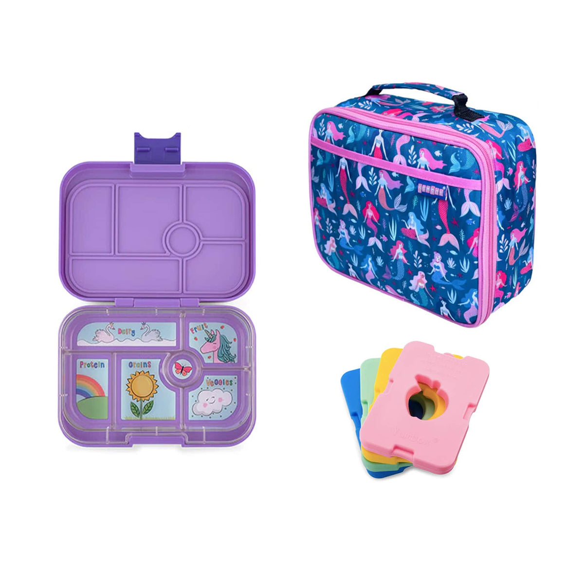 Yumbox Original Bundle - Bento Lunch Box, Bag, Ice Pack