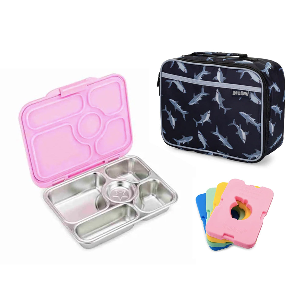 Yumbox Presto Bundle - Bento Lunch Box, Bag, Ice Pack