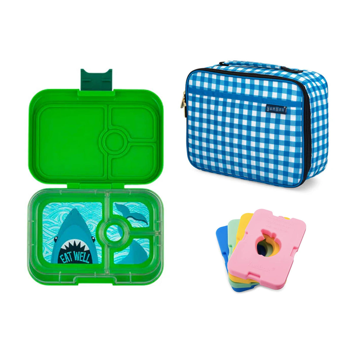 Yumbox Panino Bundle - Bento Lunch Box, Bag, Ice Pack