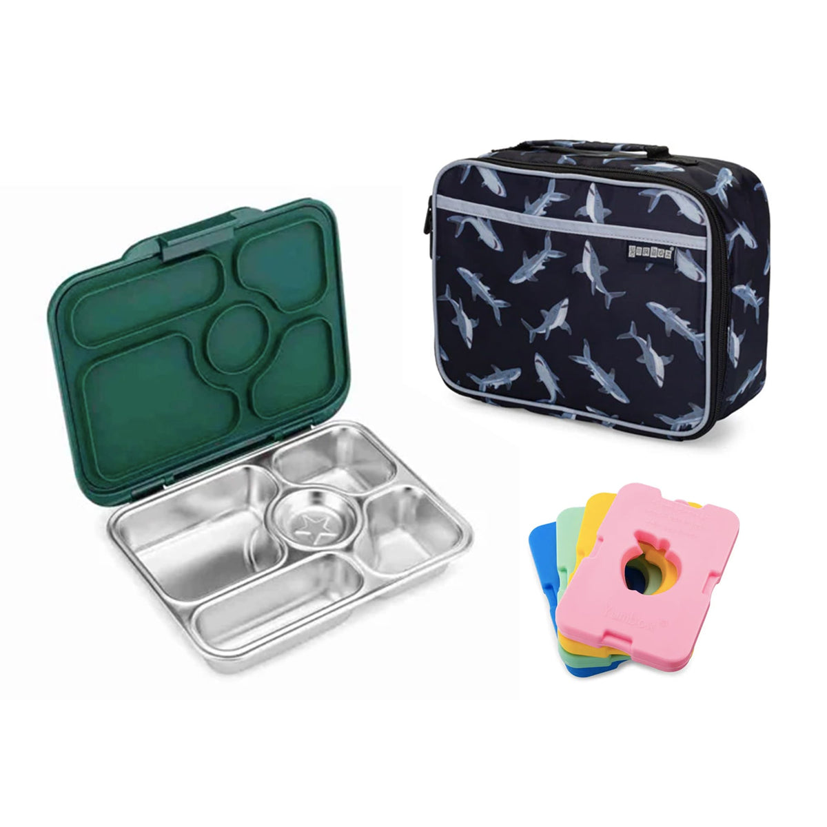 Yumbox Presto Bundle - Bento Lunch Box, Bag, Ice Pack