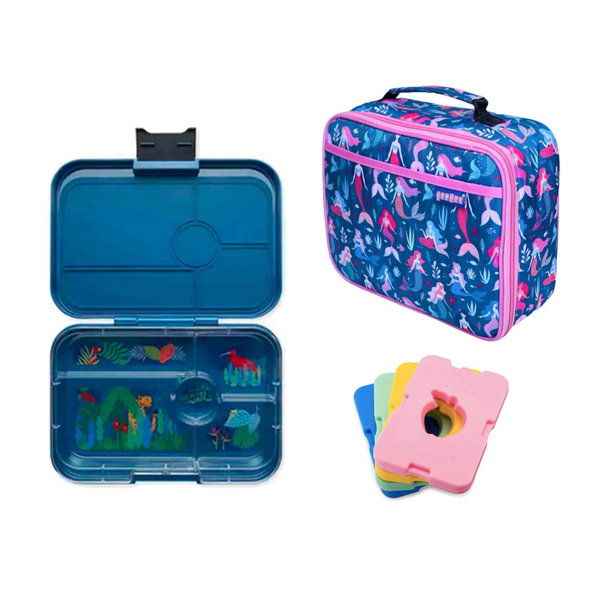 Yumbox Tapas Bundle - Bento Lunch Box, Bag, Ice Pack