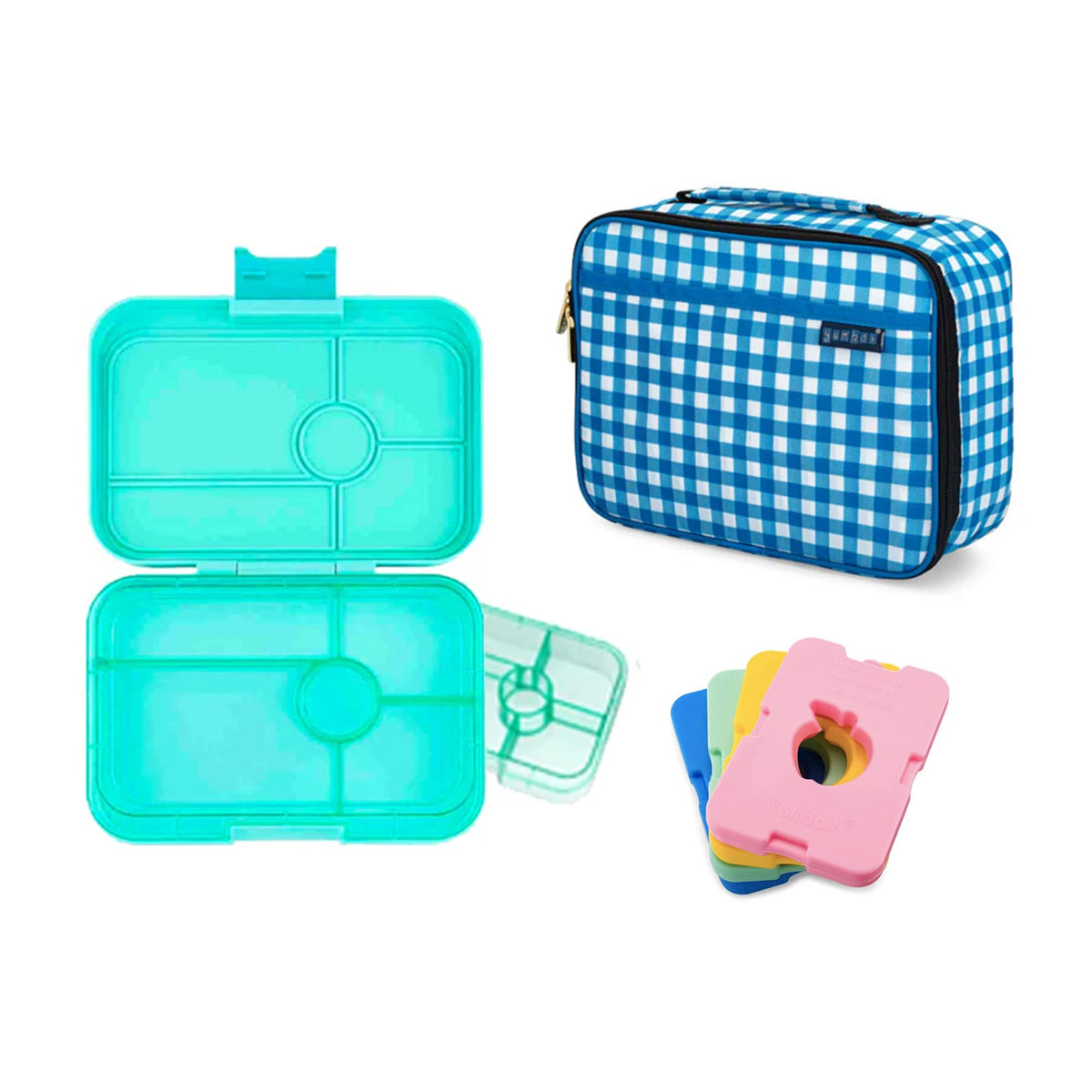 Yumbox Tapas Bundle - Bento Lunch Box, Bag, Ice Pack