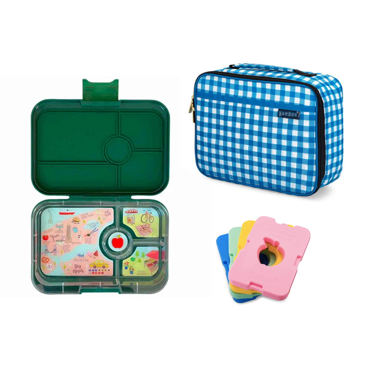 Yumbox Tapas Bundle - Bento Lunch Box, Bag, Ice Pack