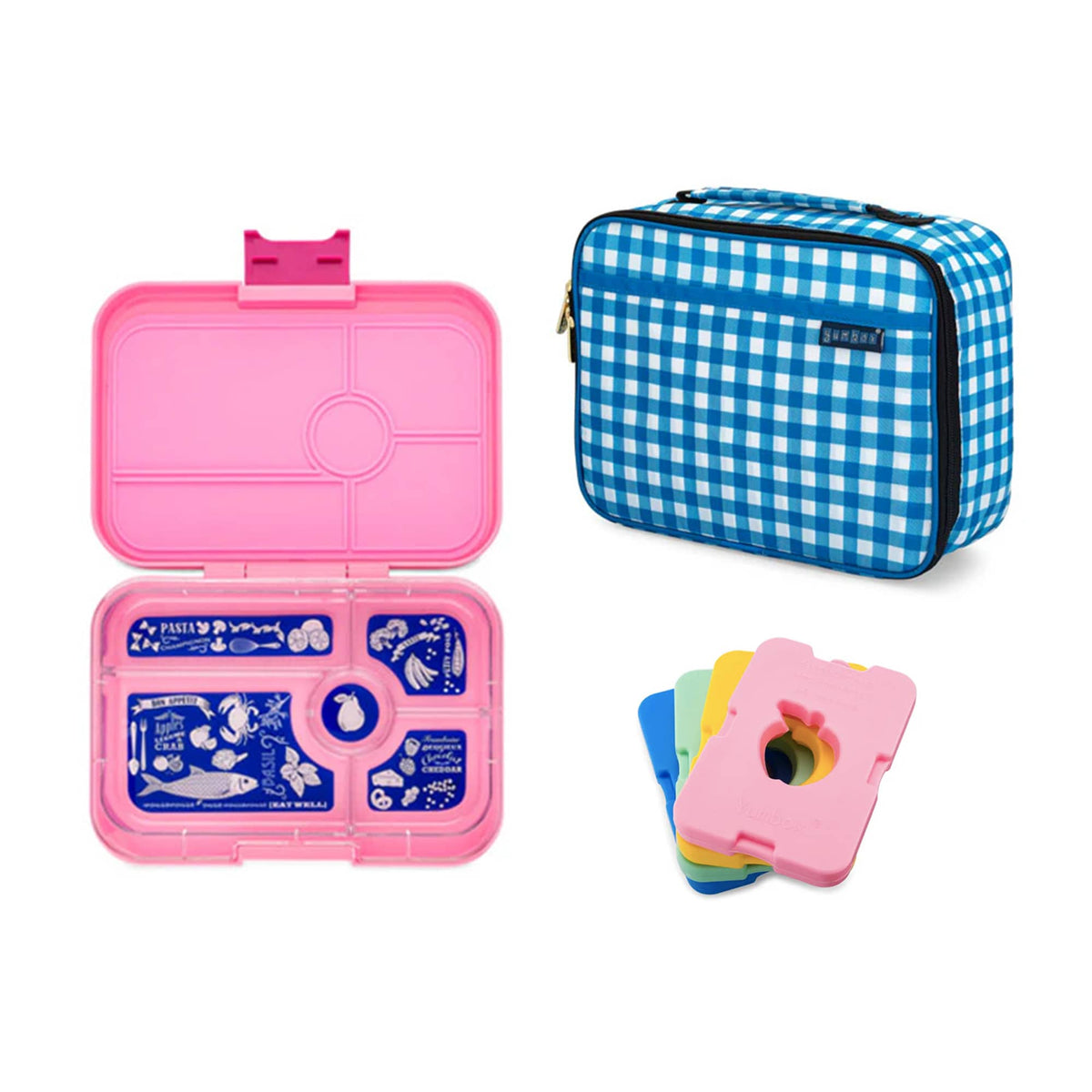 Yumbox Tapas Bundle - Bento Lunch Box, Bag, Ice Pack