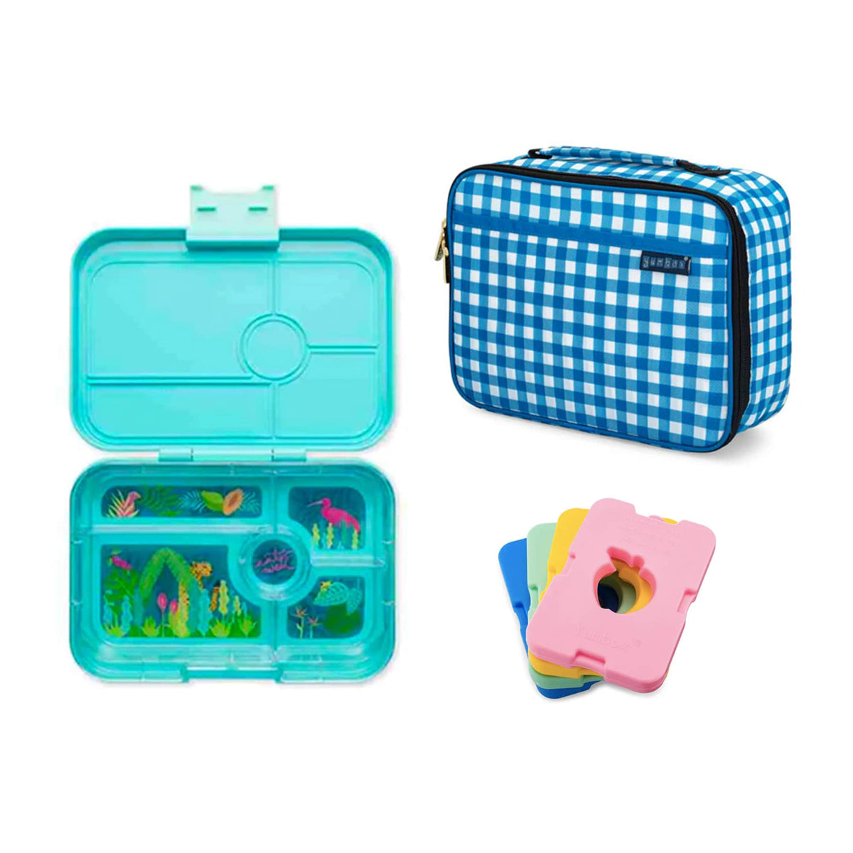 Yumbox Tapas Bundle - Bento Lunch Box, Bag, Ice Pack