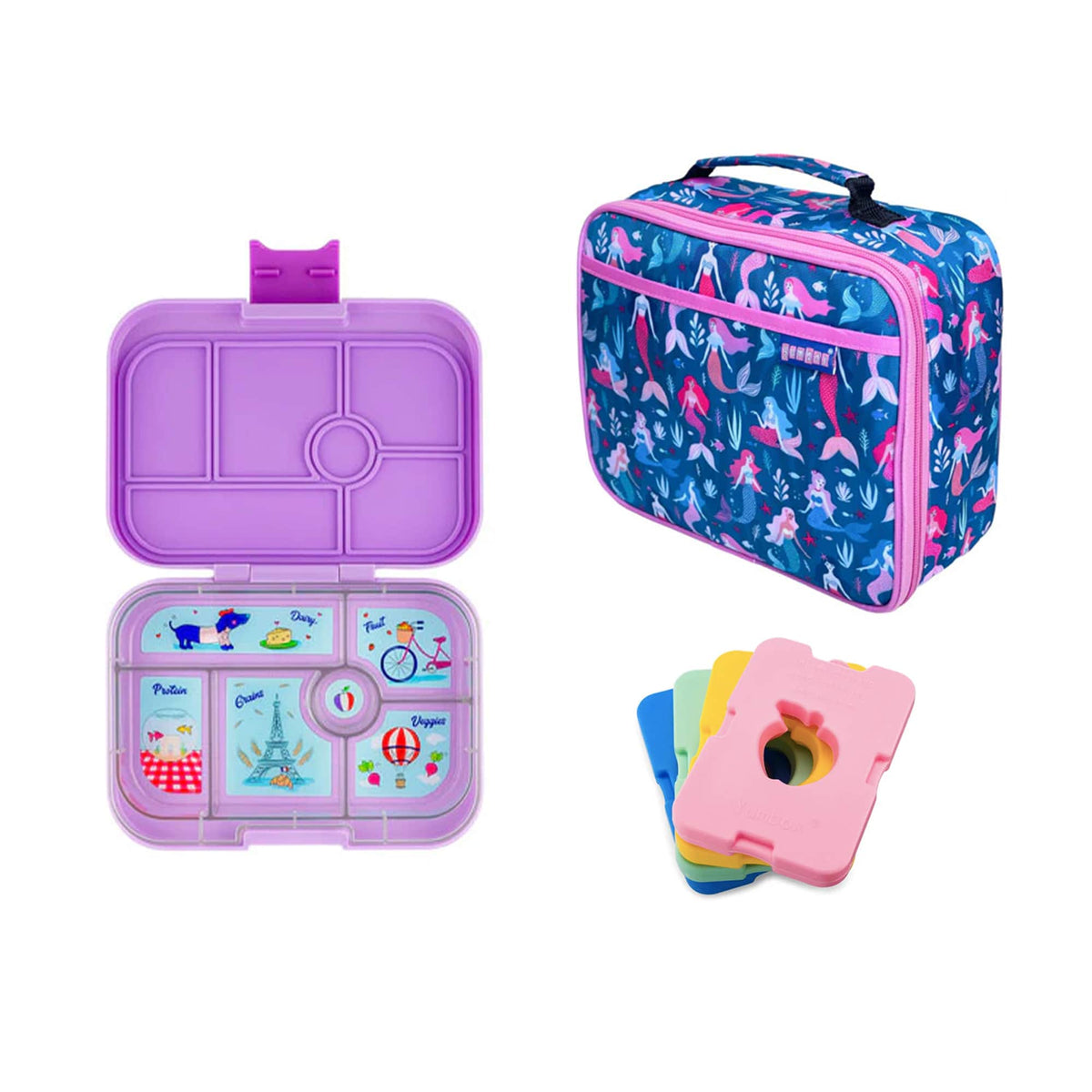 Yumbox Original Bundle - Bento Lunch Box, Bag, Ice Pack