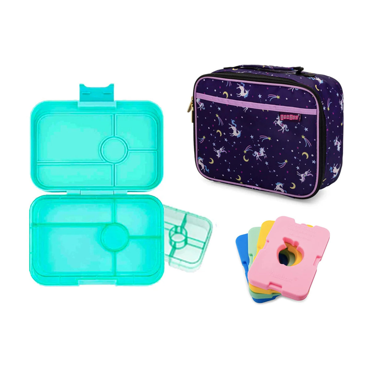 Yumbox Tapas Bundle - Bento Lunch Box, Bag, Ice Pack