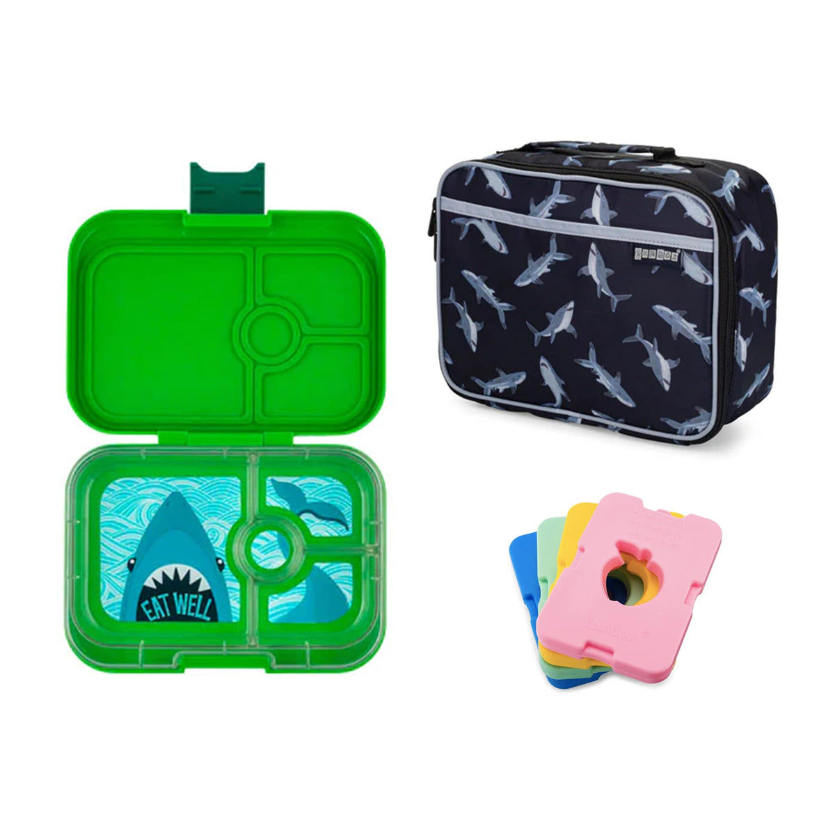 Yumbox Panino Bundle - Bento Lunch Box, Bag, Ice Pack