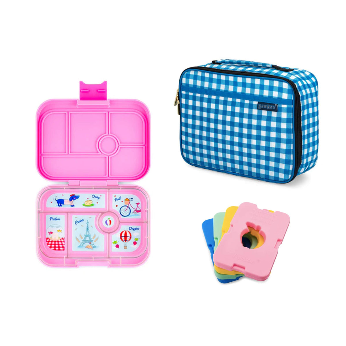 Yumbox Original Bundle - Bento Lunch Box, Bag, Ice Pack