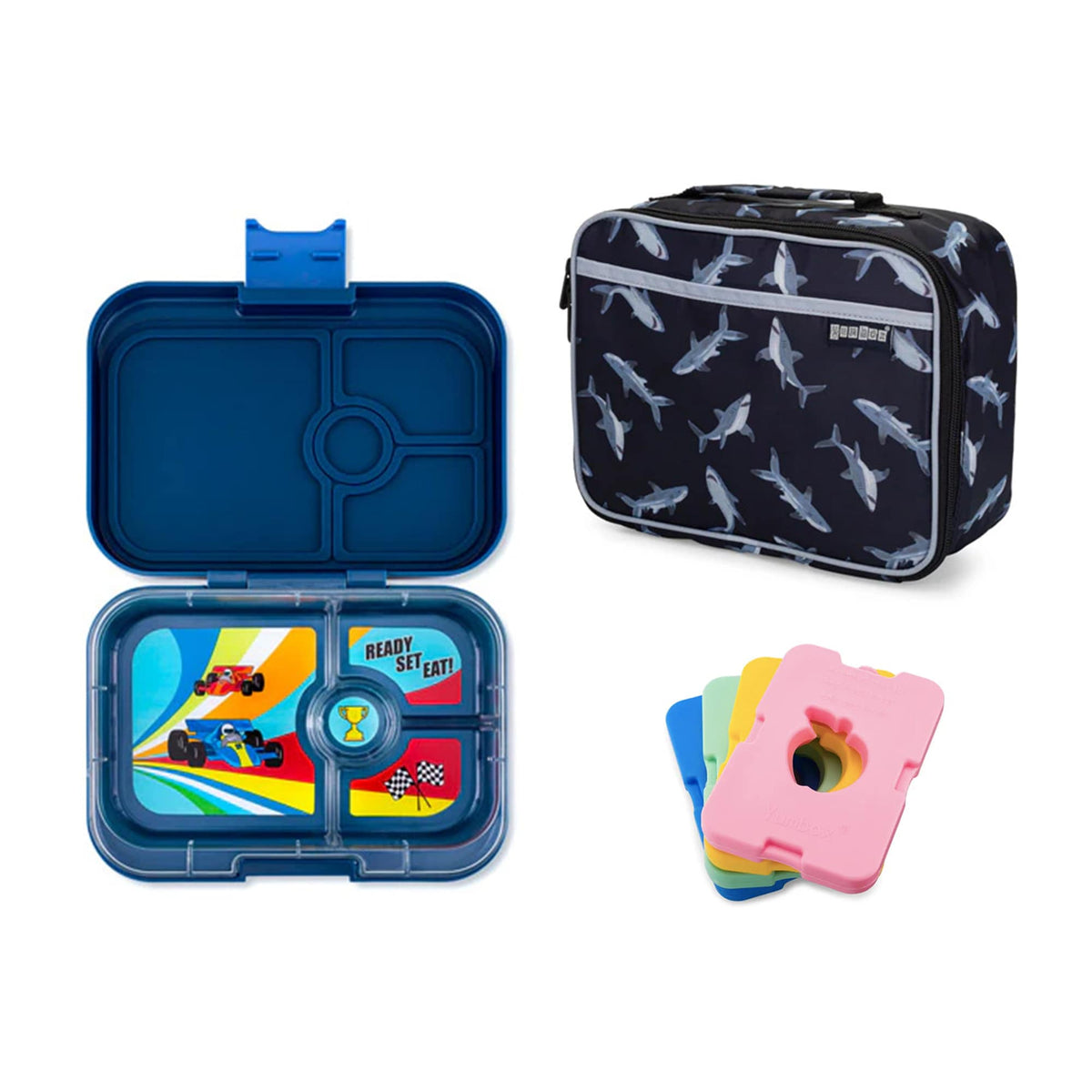 Yumbox Panino Bundle - Bento Lunch Box, Bag, Ice Pack