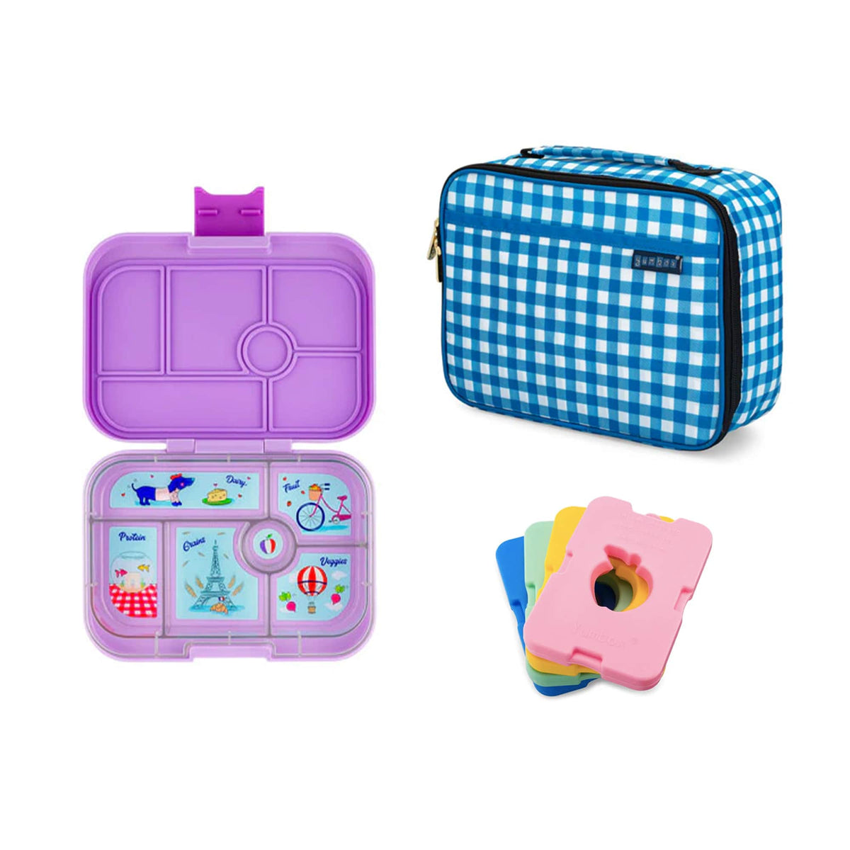 Yumbox Original Bundle - Bento Lunch Box, Bag, Ice Pack