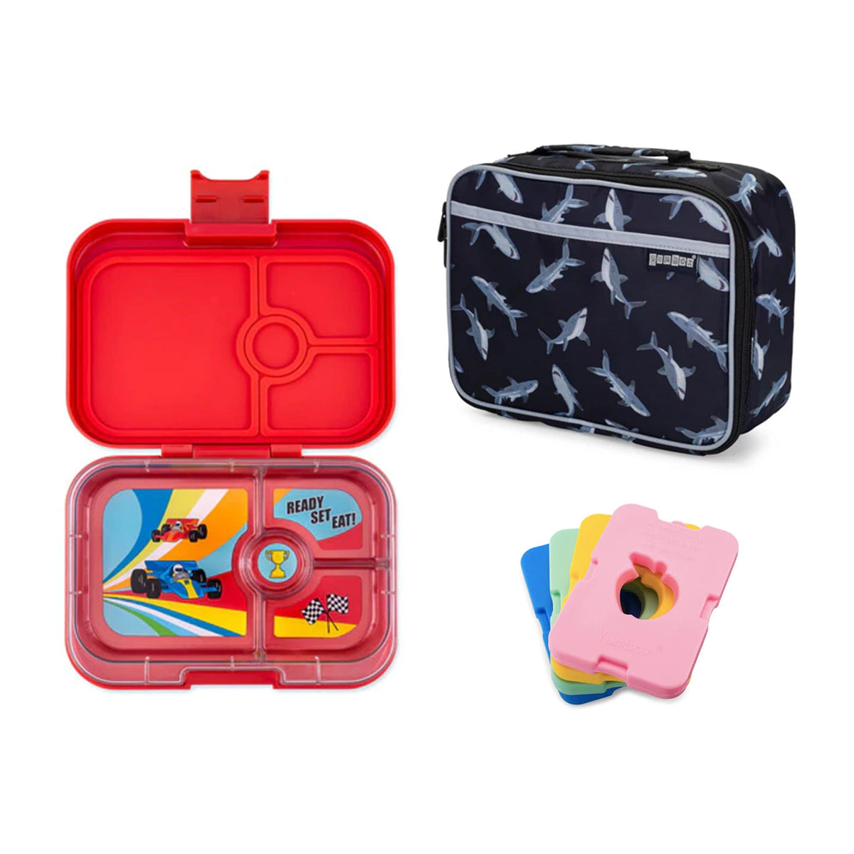 Yumbox Panino Bundle - Bento Lunch Box, Bag, Ice Pack