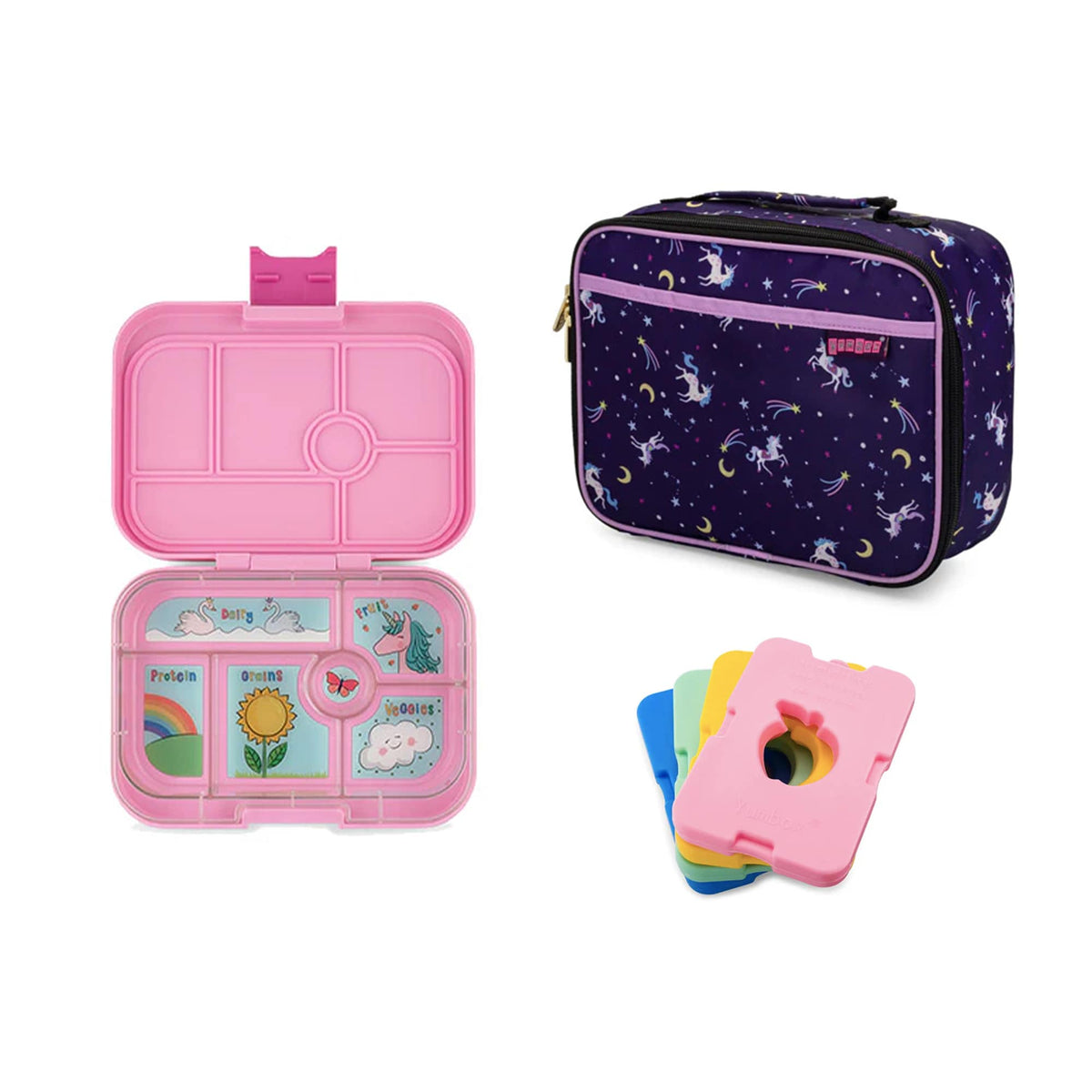 Yumbox Original Bundle - Bento Lunch Box, Bag, Ice Pack