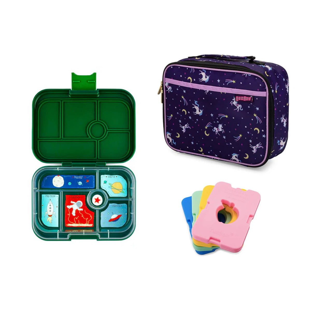 Yumbox Original Bundle - Bento Lunch Box, Bag, Ice Pack