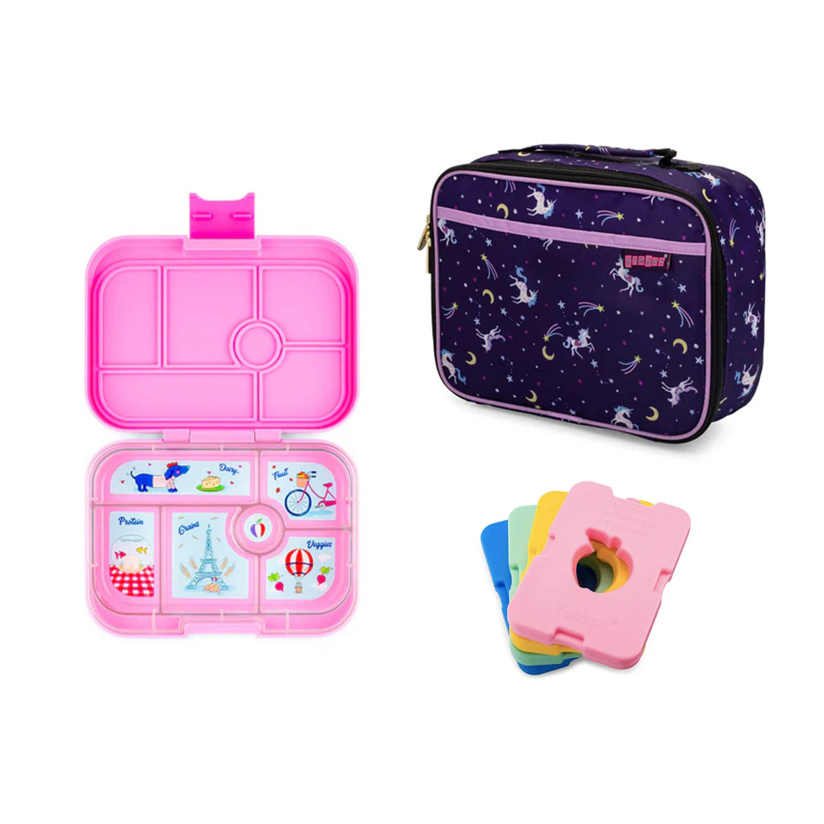 Yumbox Original Bundle - Bento Lunch Box, Bag, Ice Pack