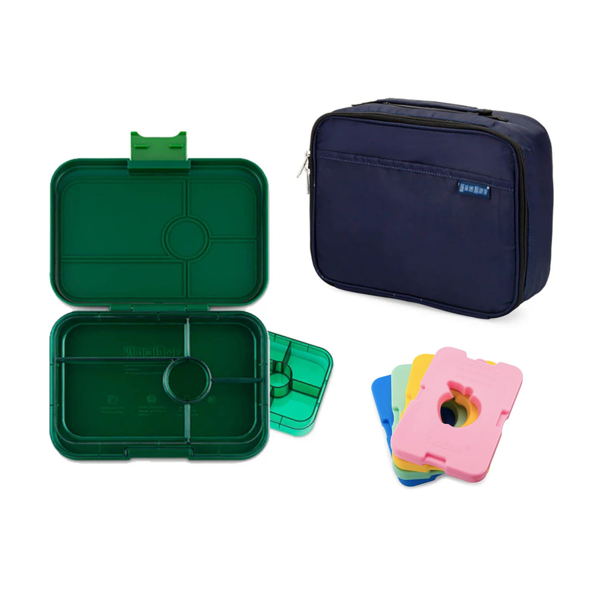 Yumbox Tapas Bundle - Bento Lunch Box, Bag, Ice Pack