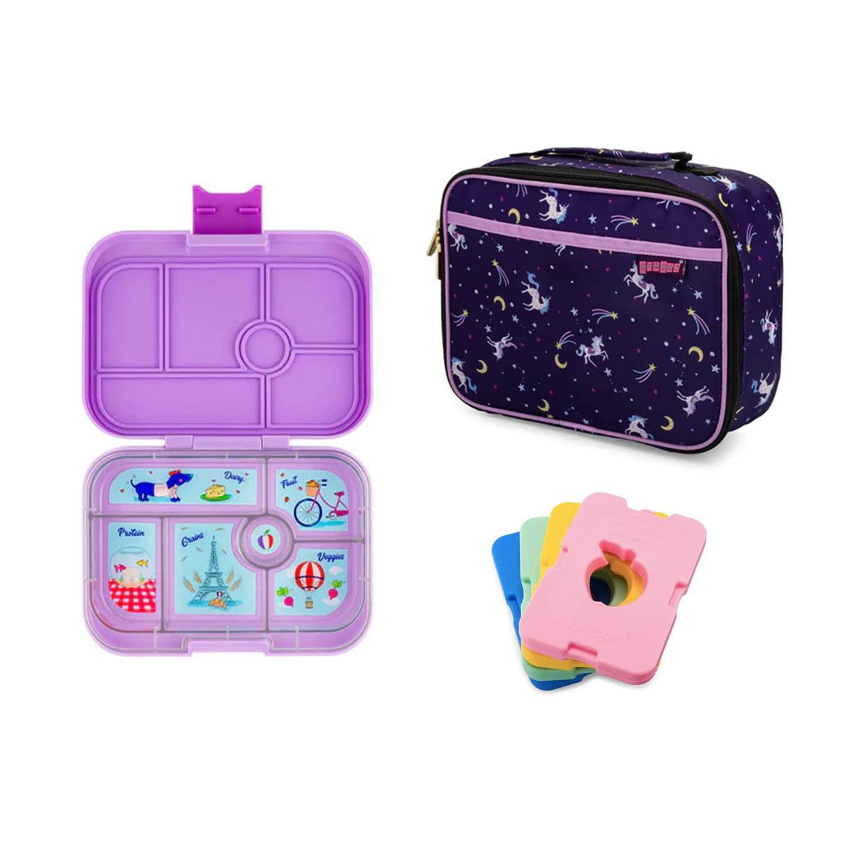 Yumbox Original Bundle - Bento Lunch Box, Bag, Ice Pack