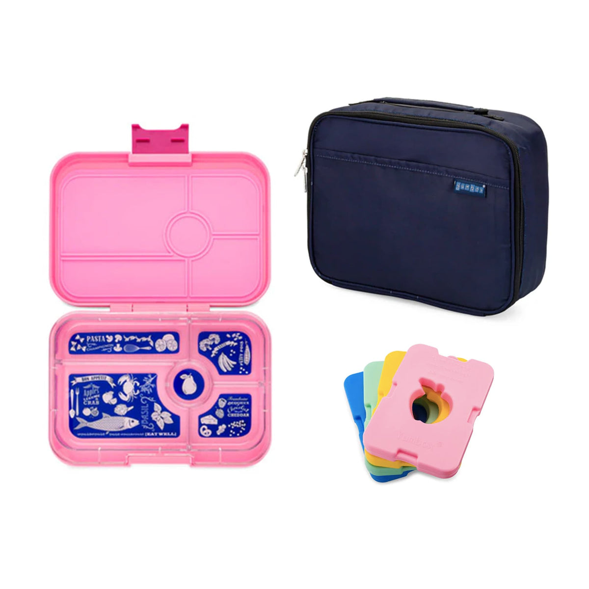 Yumbox Tapas Bundle - Bento Lunch Box, Bag, Ice Pack