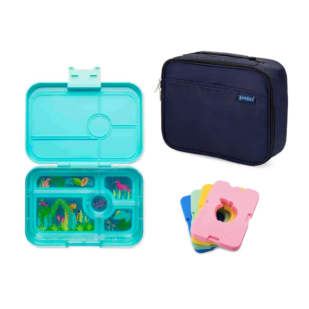 Yumbox Tapas Bundle - Bento Lunch Box, Bag, Ice Pack