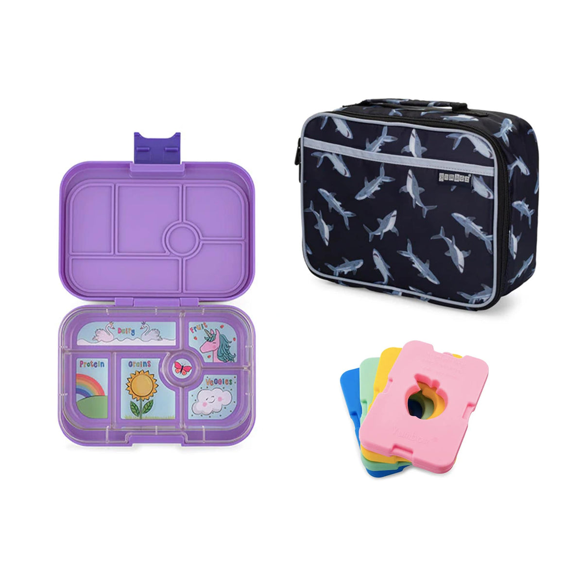 Yumbox Original Bundle - Bento Lunch Box, Bag, Ice Pack