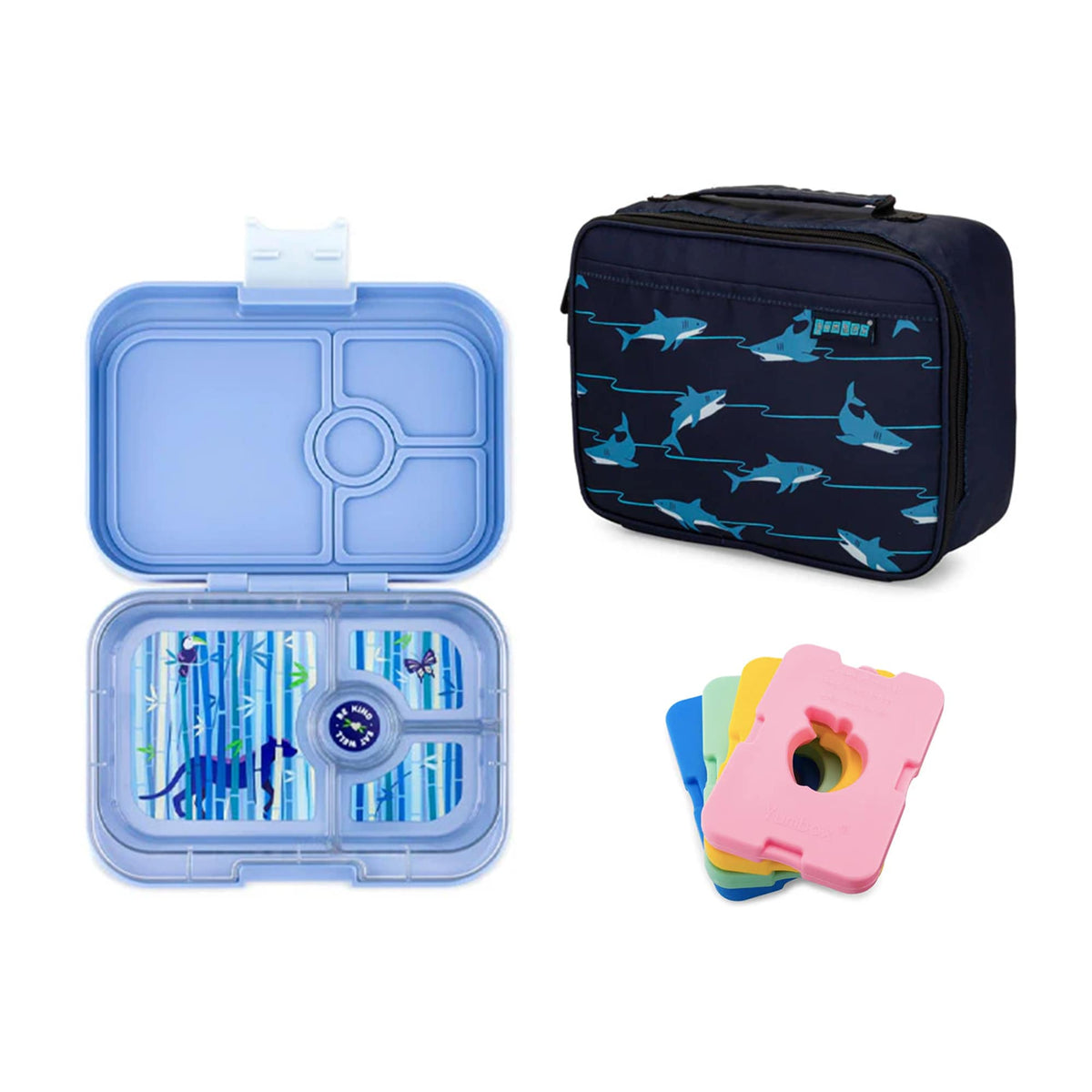 Yumbox Panino Bundle - Bento Lunch Box, Bag, Ice Pack