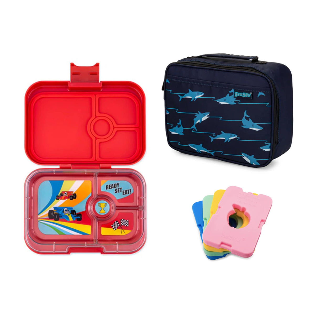 Yumbox Panino Bundle - Bento Lunch Box, Bag, Ice Pack