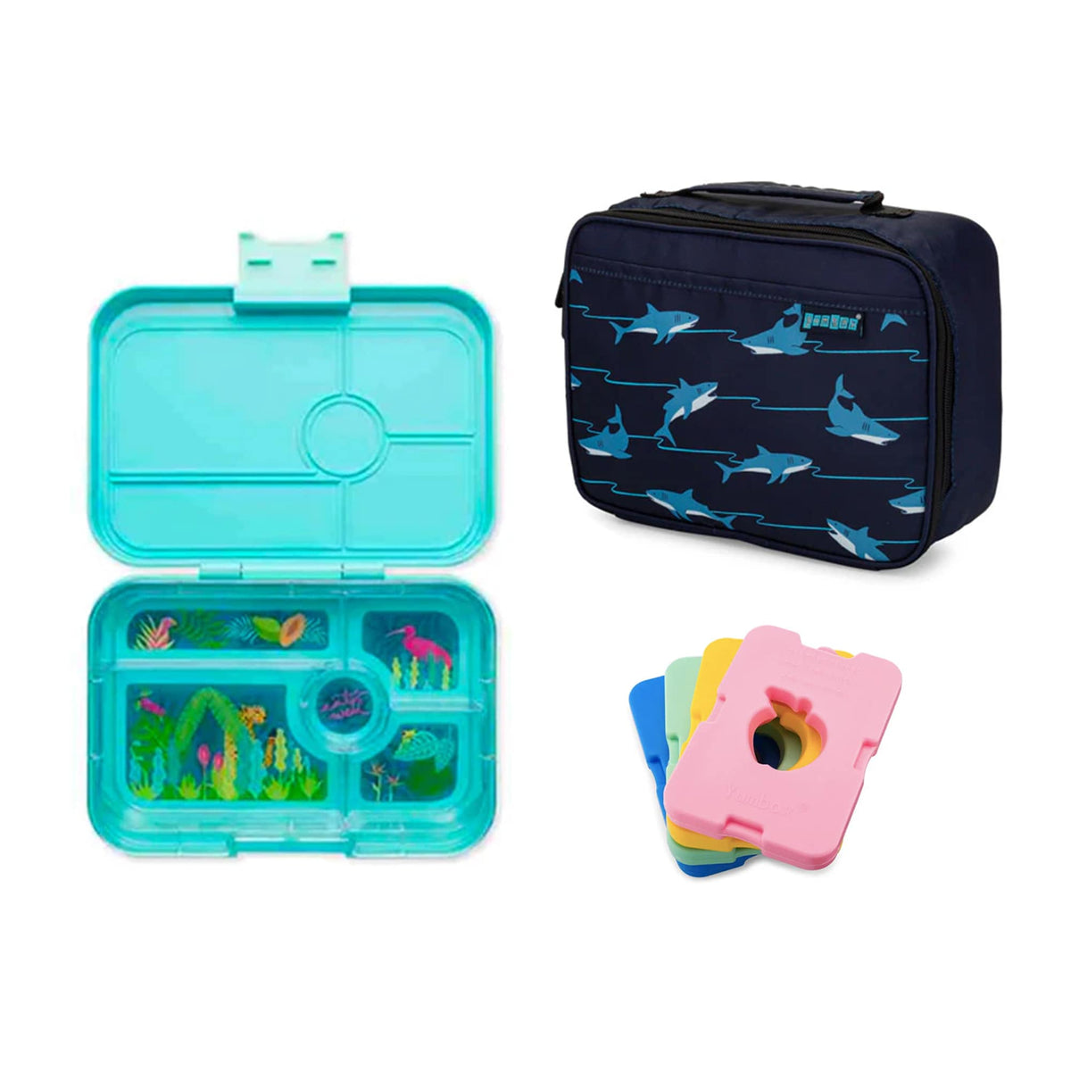 Yumbox Tapas Bundle - Bento Lunch Box, Bag, Ice Pack