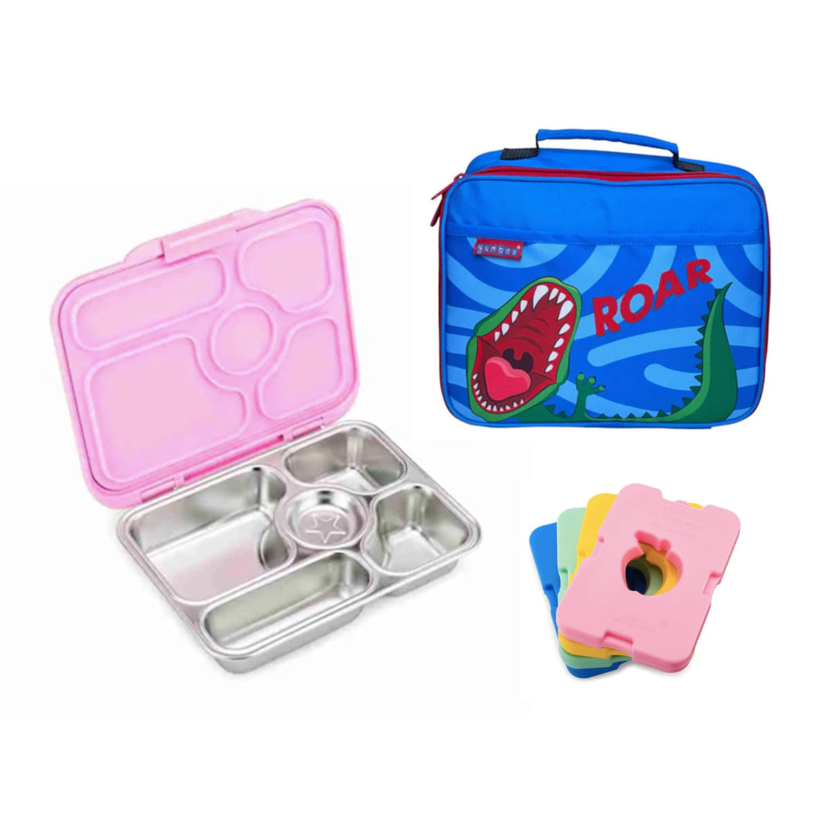 Yumbox Presto Bundle - Bento Lunch Box, Bag, Ice Pack