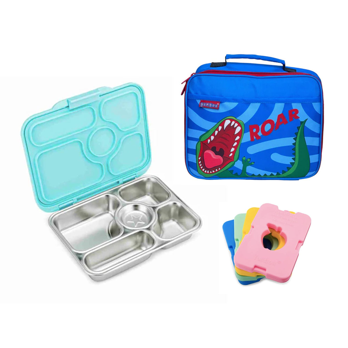 Yumbox Presto Bundle - Bento Lunch Box, Bag, Ice Pack